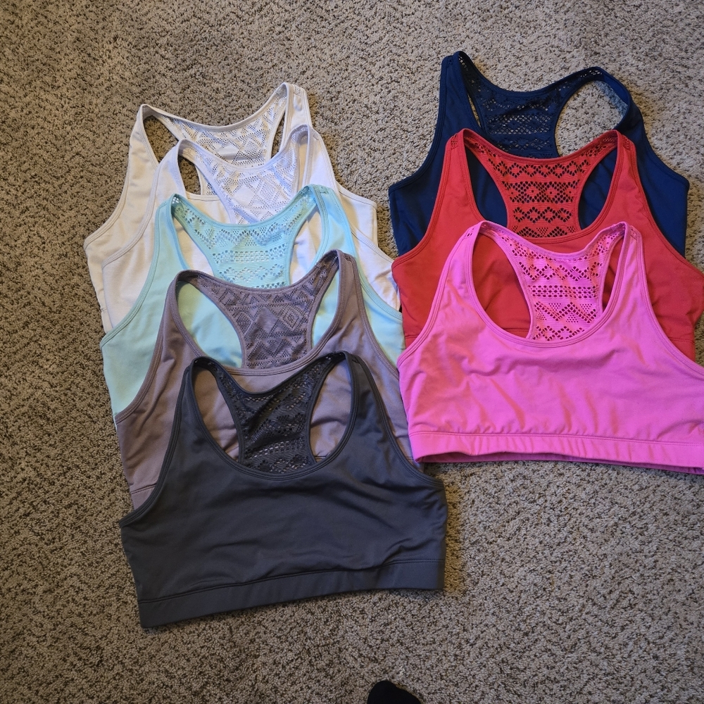 ZYIA Bomber Sports Bras - Pink, Blue